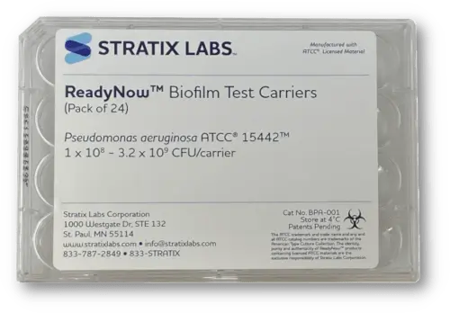 Stratix Labs ReadyNow Biofilm Test Carriers Packaging