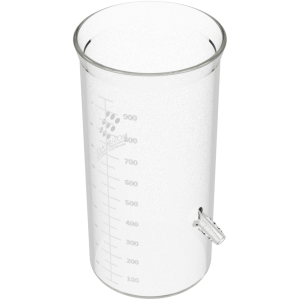 CDC Biofilm Reactor Side-Arm Glass Vessel, 400 ml discharge