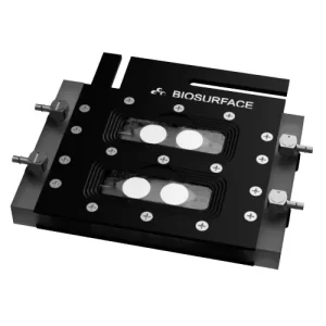 FC 270-PC-2x0.5 Polycarbonate Dual Channel Coupon Evaluation Flow Cell for Upright Platform Microscope