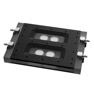 FC 274-PC-2x0.5 Polycarbonate Dual Channel Coupon Evaluation Flow Cell for Inverted Microscope