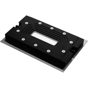 FC 85-AL Anodized Aluminum Single Channel Transmission Flow Cell for Inverted Microscope